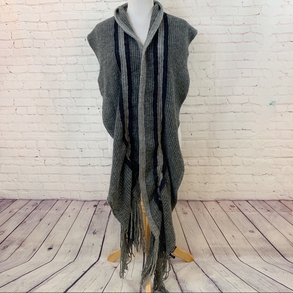 Eileen Fisher wool blend extra long scarf